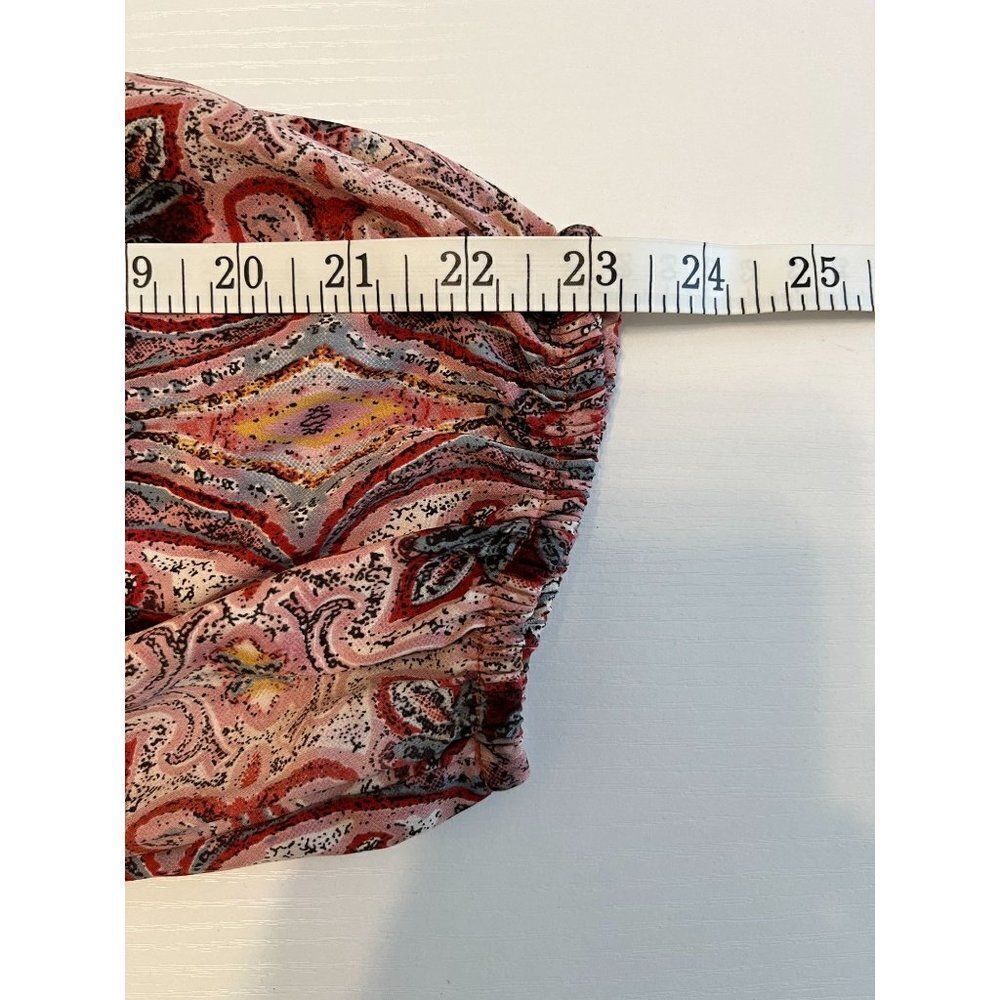 Anthropologie Raga Woman's Medium Evalona Paisley Top - Picture 7 of 9